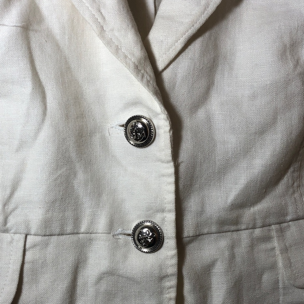 INC International Concepts Cream Embellished Jacket, Size L - Picture 6 of 9